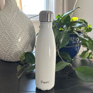 S'well White and Silver Insulated Bottle